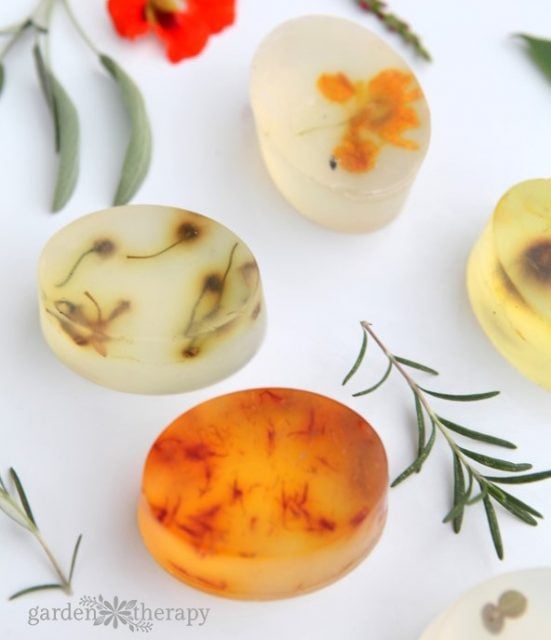 Botanical Soap Bars from Garden Therapy