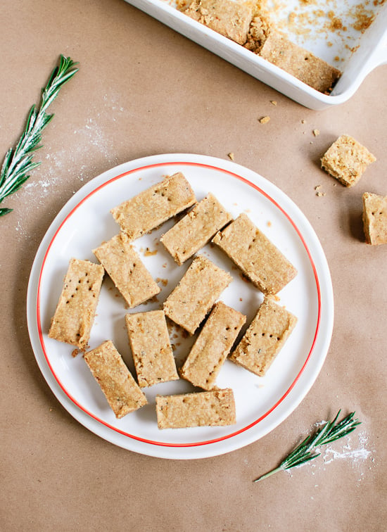 Lemon Rosemary Shortbread from Cookie + Kate