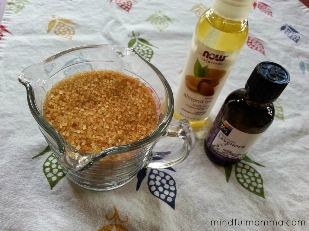 Homemade Sweet Lavender Scrub via mindfulmomma.com