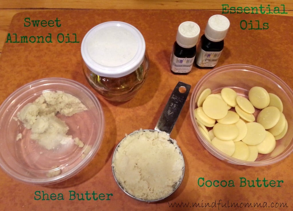 Whipped body butter ingredients www.mindfulmomma.com